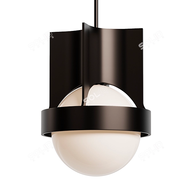 Skyline Sphere Pendant Light 3D model image 1