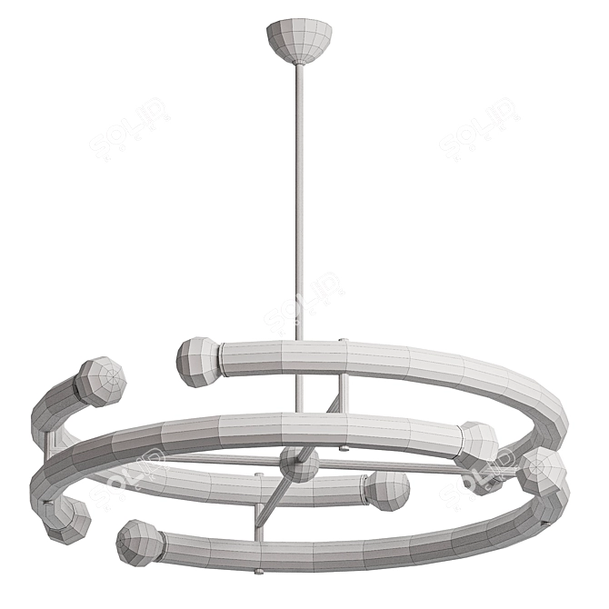 Elegant Murcia Chandelier Design 3D model image 2