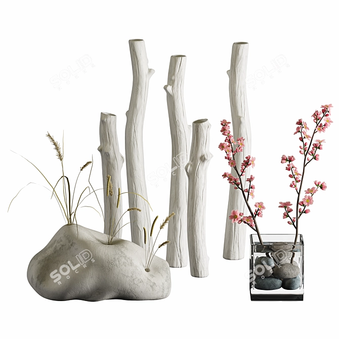 Elegant Decorative Set: High Quality 3D model image 1