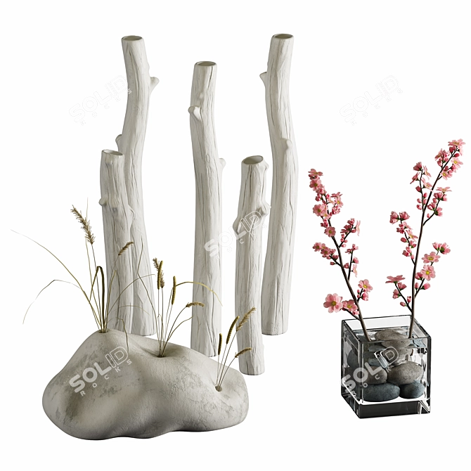 Elegant Decorative Set: High Quality 3D model image 2