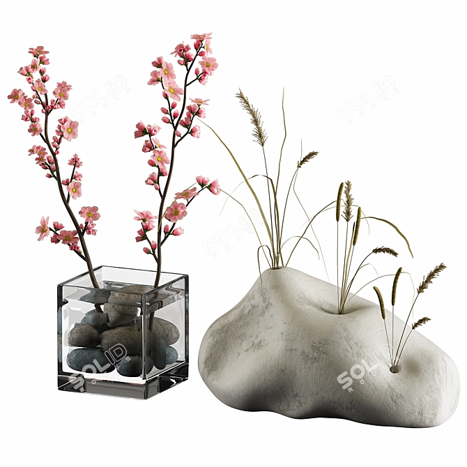 Elegant Decorative Set: High Quality 3D model image 4