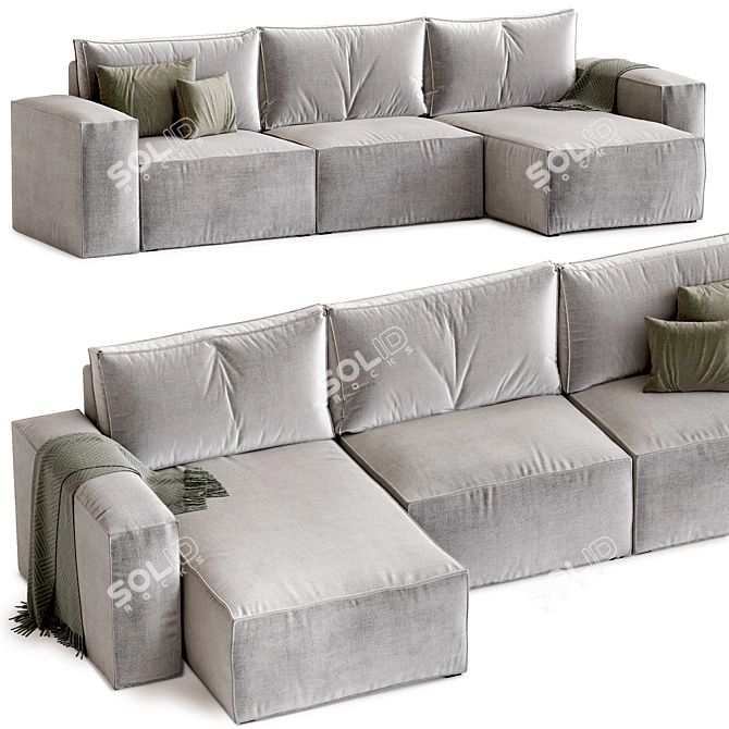  Hygge Corner Sofa Bed Excellence 3D model image 2