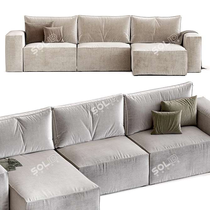  Hygge Corner Sofa Bed Excellence 3D model image 3