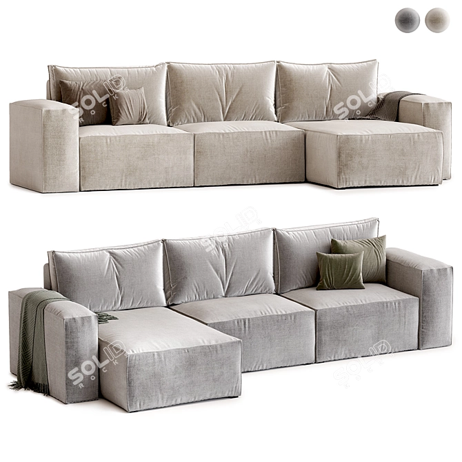  Hygge Corner Sofa Bed Excellence 3D model image 5