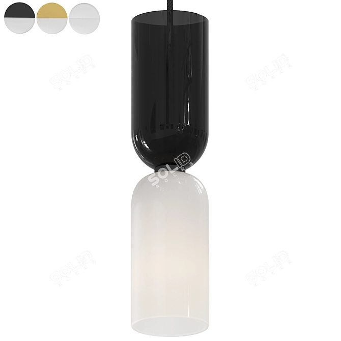 Adjustable Memory Pendant Light 3D model image 1