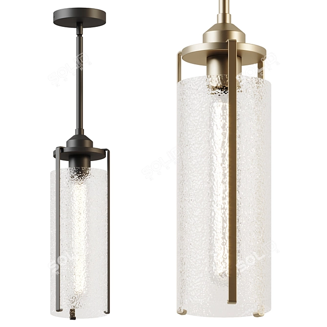 Elegant Belmont Ceiling Light 3D model image 1