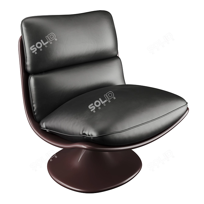 Modern Minotti Pattie Armchair with 3D Scene 3D model image 2