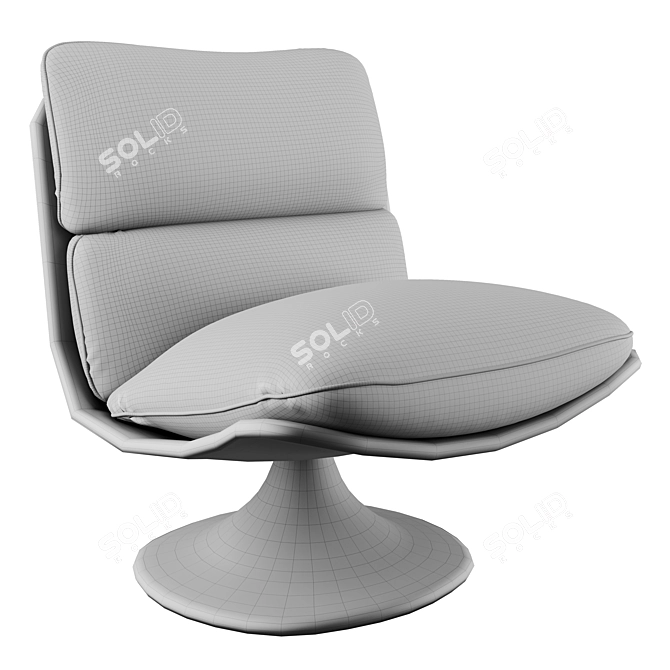 Modern Minotti Pattie Armchair with 3D Scene 3D model image 5