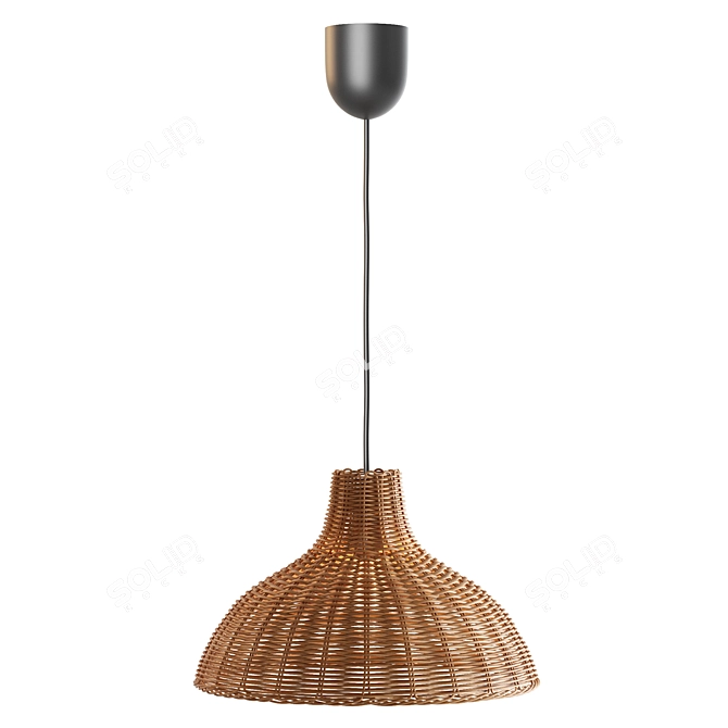 La Redoute Alaya Rattan Pendants 3D model image 3