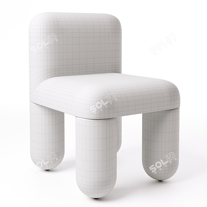 Minimalist Designer Noom Chair 3D model image 2