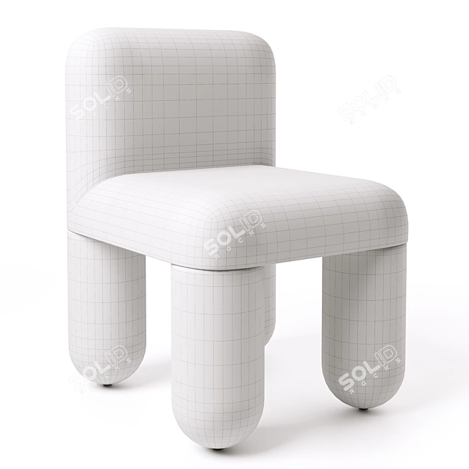 Minimalist Designer Noom Chair 3D model image 7