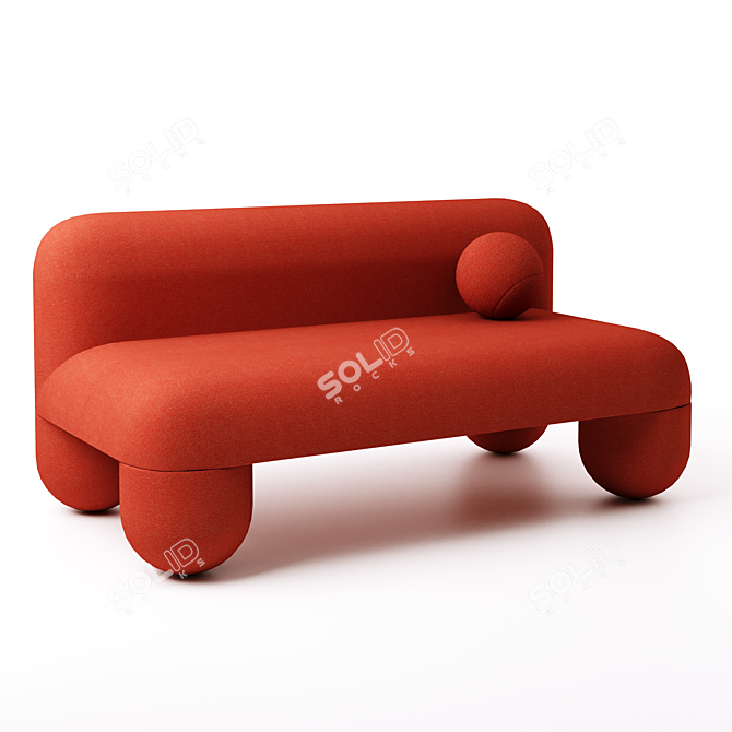 Modern Denys Sokolov Designer Sofa 3D model image 1