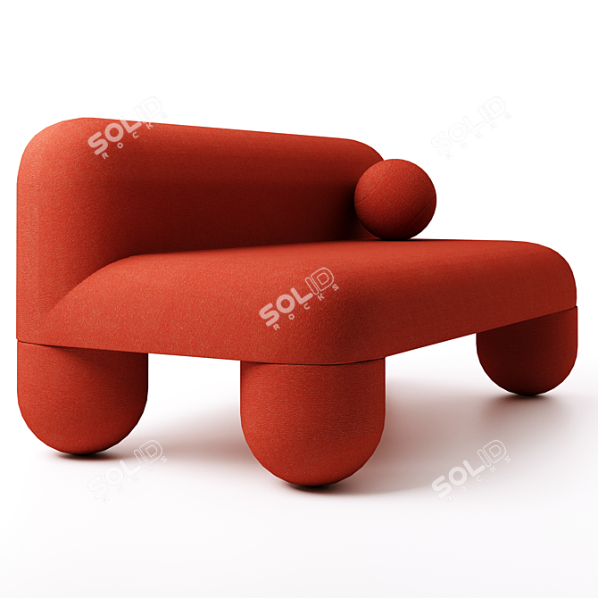 Modern Denys Sokolov Designer Sofa 3D model image 3