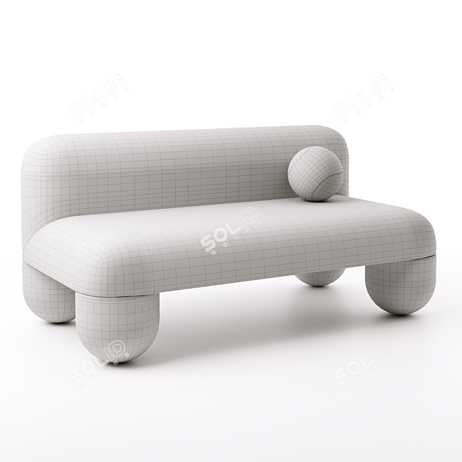 Modern Denys Sokolov Designer Sofa 3D model image 5