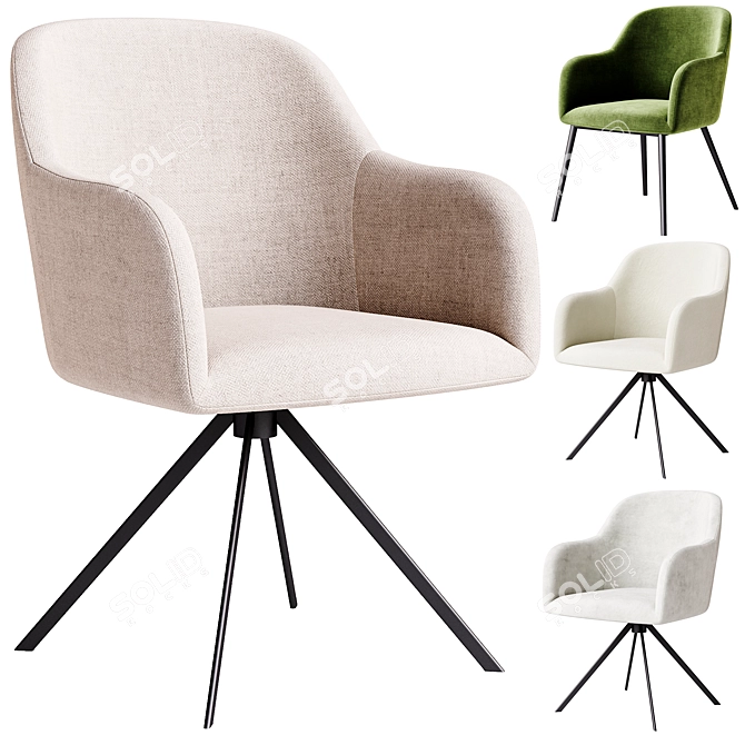 LYS Swivel Chair & Armchair 3D model image 1