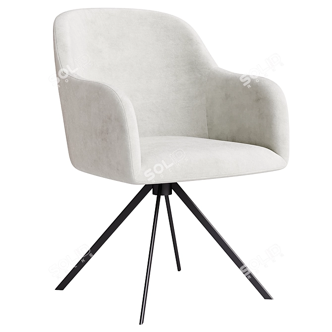 LYS Swivel Chair & Armchair 3D model image 4