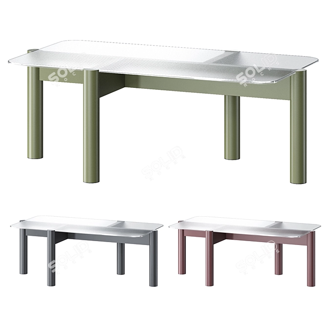  Modern Coffee Table Design 3D model image 1