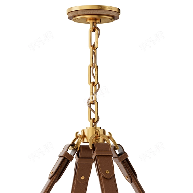 RalphLauren Leather Chandelier Glow 3D model image 4