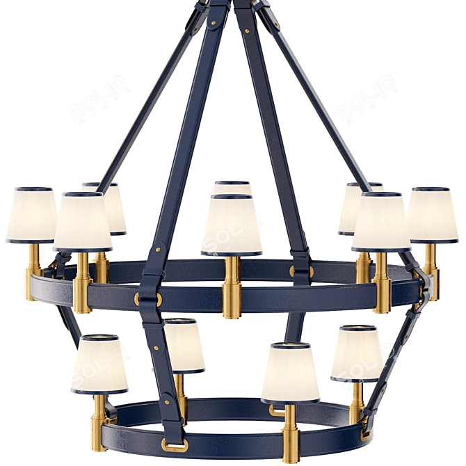 RalphLauren Leather Chandelier Glow 3D model image 5