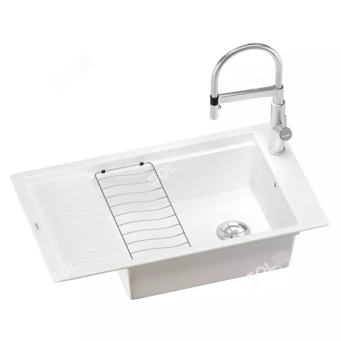 BLANCO ELON Sink Set with Faucet 3D model image 2