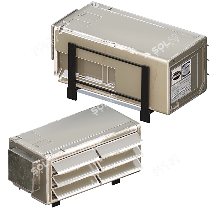 Versatile 4K Chiller Model Set 3D model image 5