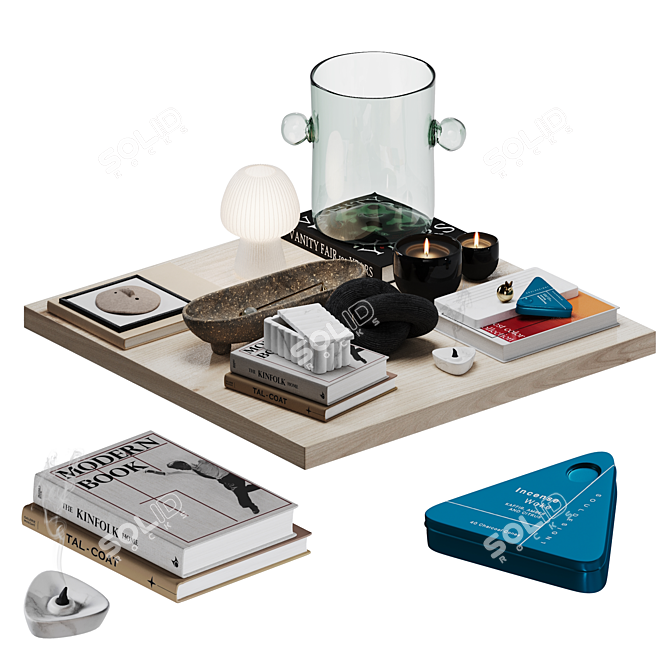 Modern Home Decor Bundle 3D model image 8