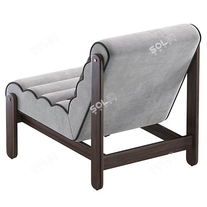 Sleek Magira Armchair, Modern Design 3D model image 6