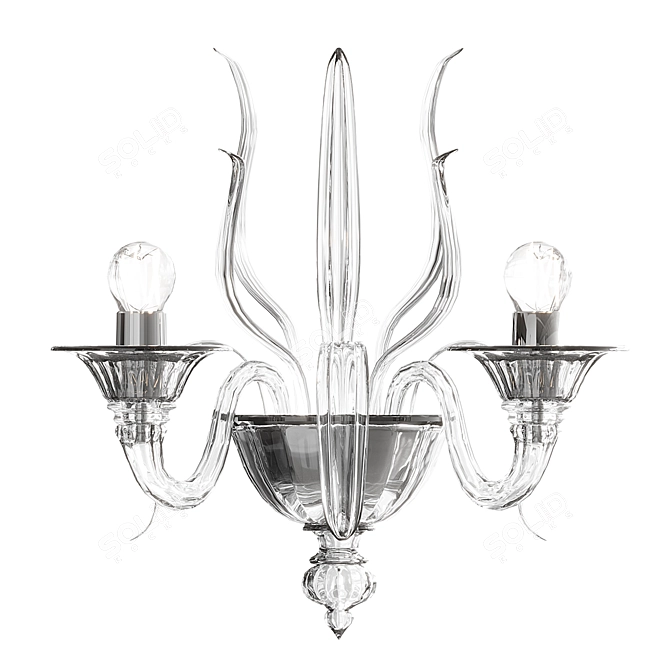 Barovier&Toso Luxury Murano Glass Wall Light 3D model image 2