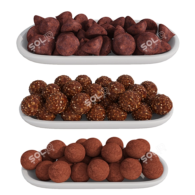 Mini Chocolate Delights Set 3D model image 2