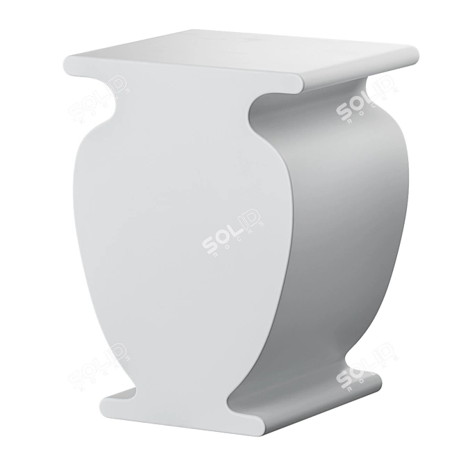 Column Vase Side Table Urban Outfitters 3D model image 3