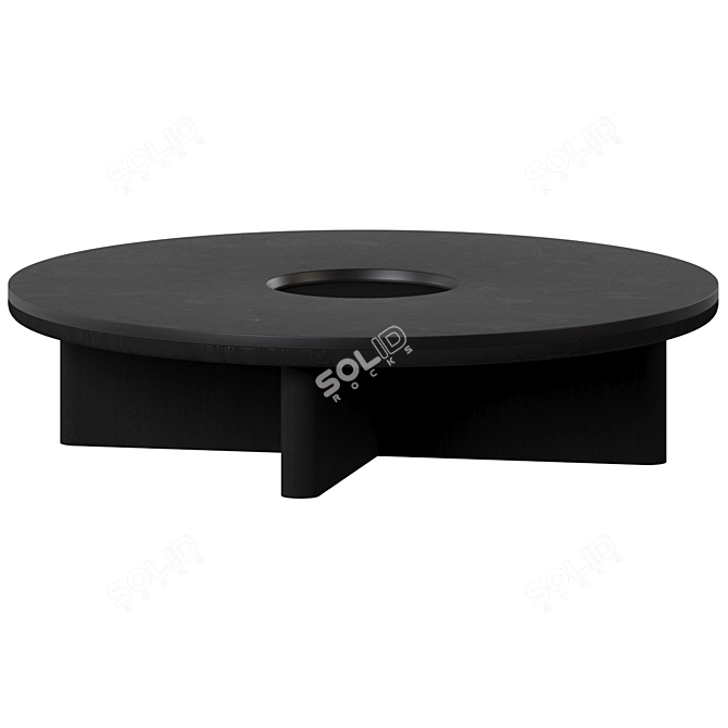 Sculptural Elegance Coffee Table 3D model image 1