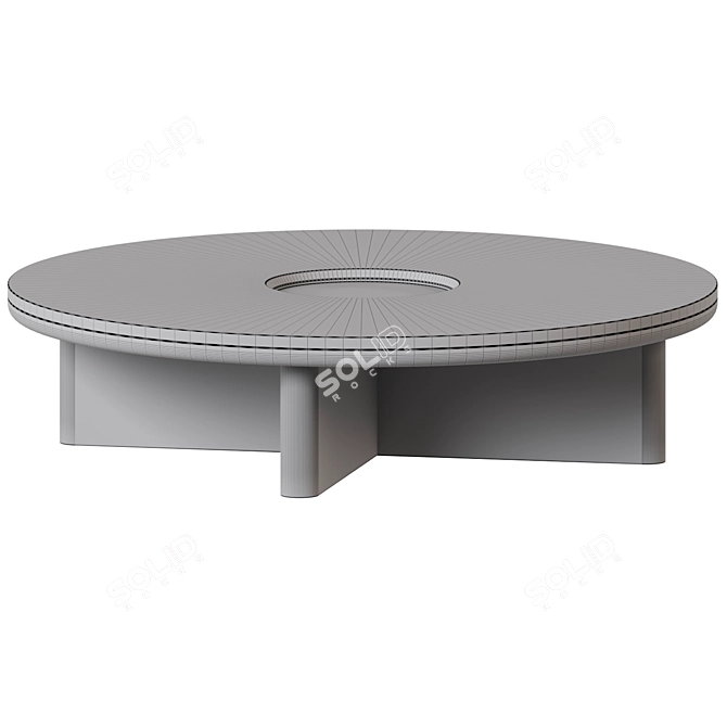 Sculptural Elegance Coffee Table 3D model image 2