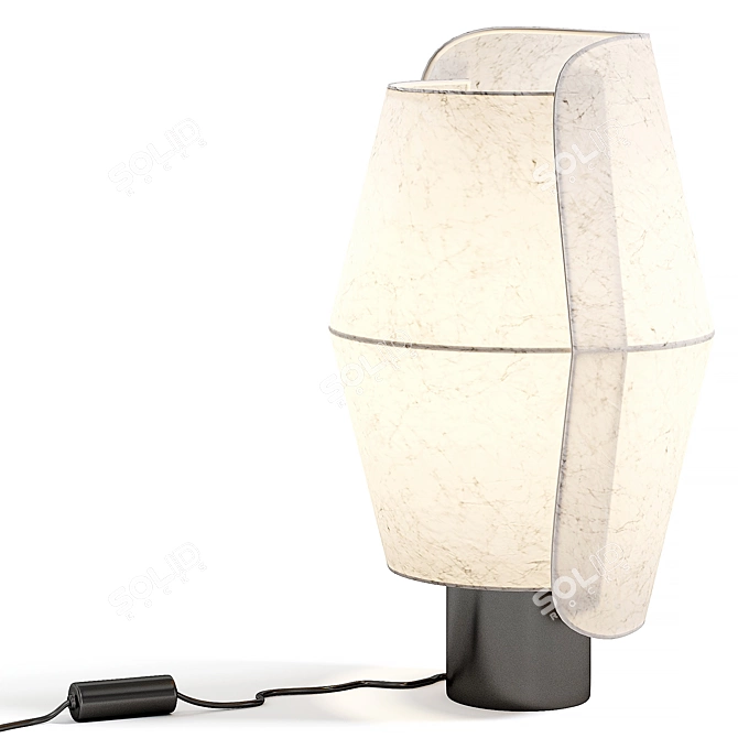 Modern Volute Table Lamp 3D model image 2