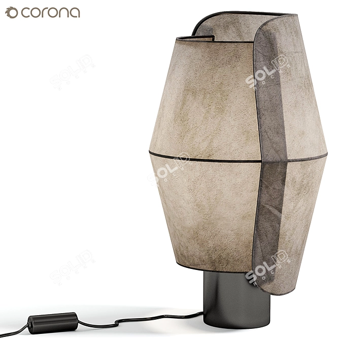 Modern Volute Table Lamp 3D model image 3