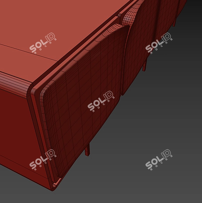 Modern Storage Solution: Scirocco Shelf 3D model image 2