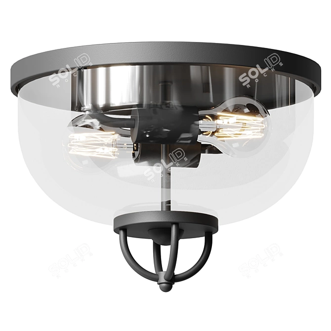 Modern Parisian Lantern Collection 3D model image 3