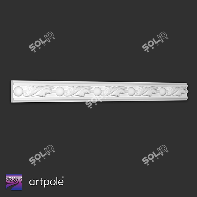 Ornamental Plaster Cut SP55 3D model image 1