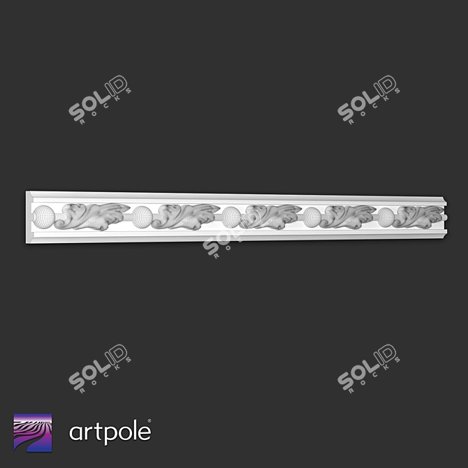 Ornamental Plaster Cut SP55 3D model image 2