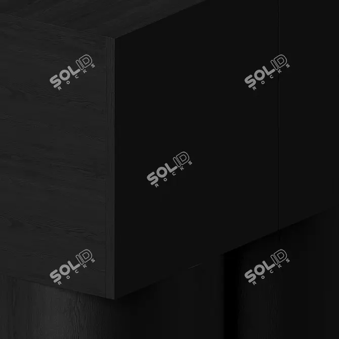 Elegance in Black Oak Juxtaposed 3D model image 3