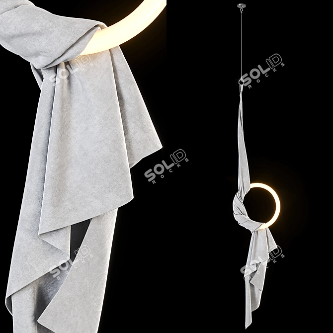 Elegant Requiem Ring Lighting Design 3D model image 6