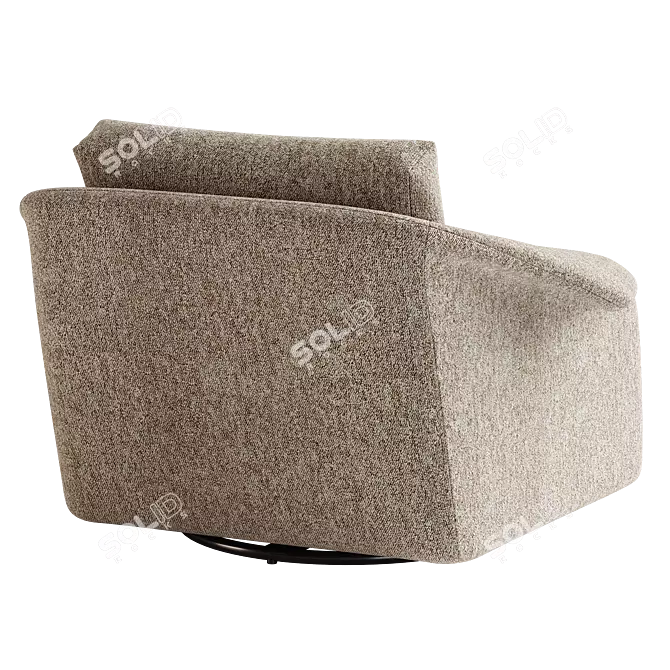 Ezra Swivel Chair Yuma Dove 3D model image 3