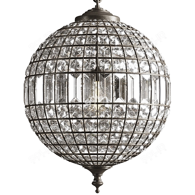 Georgina Crystal Chandelier Procurement 3D model image 1