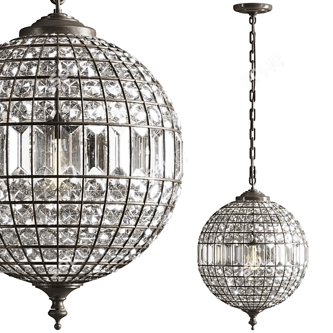 Georgina Crystal Chandelier Procurement 3D model image 2