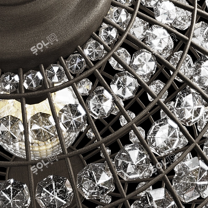 Georgina Crystal Chandelier Procurement 3D model image 3