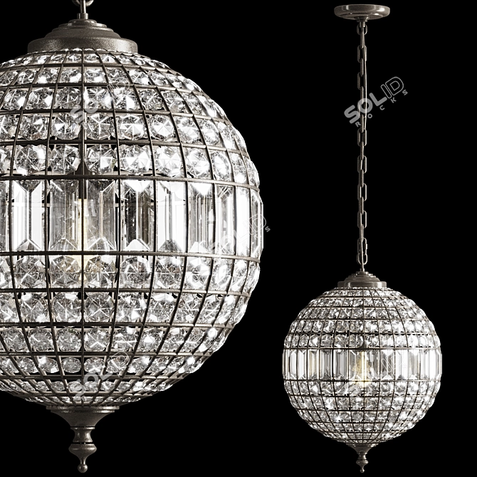 Georgina Crystal Chandelier Procurement 3D model image 4
