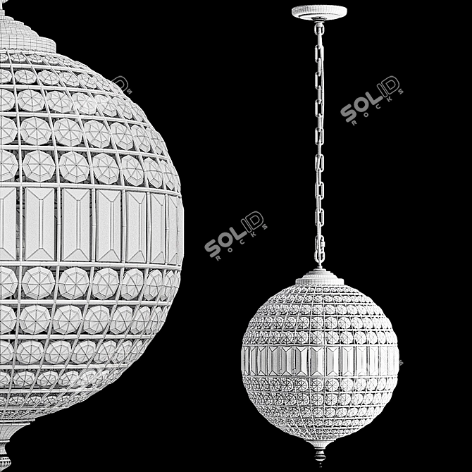 Georgina Crystal Chandelier Procurement 3D model image 7