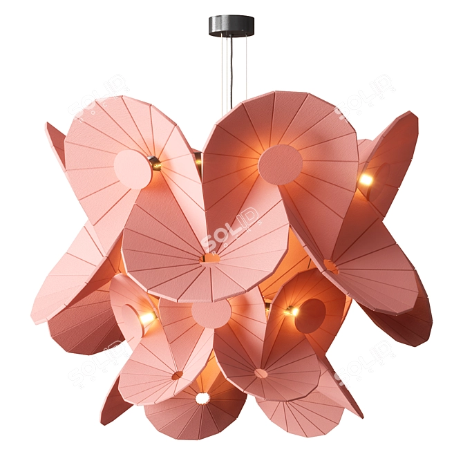 Artistic Oloid Pendant Lights 3D model image 1