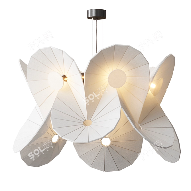 Artistic Oloid Pendant Lights 3D model image 2