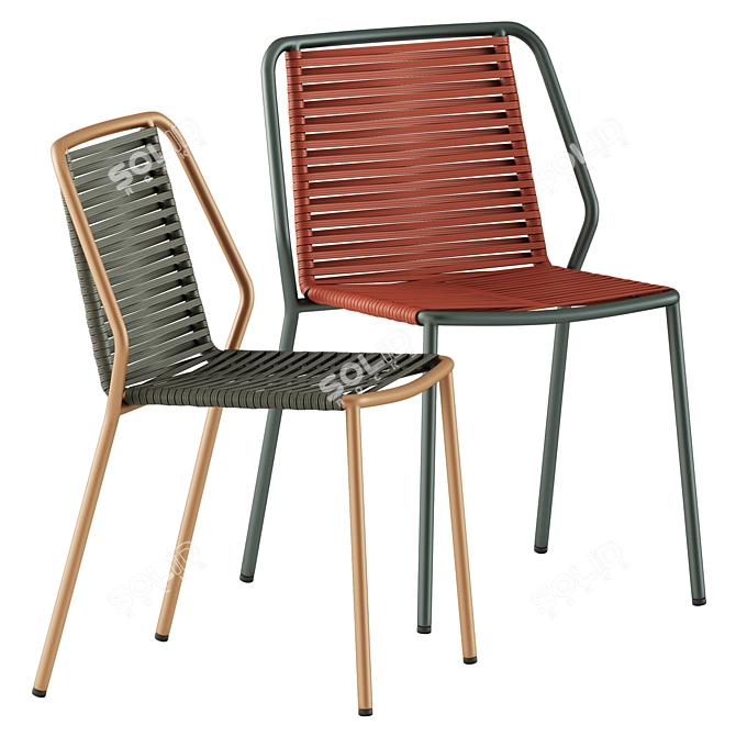 Elegant Philia 3900 Chair's Design 3D model image 1