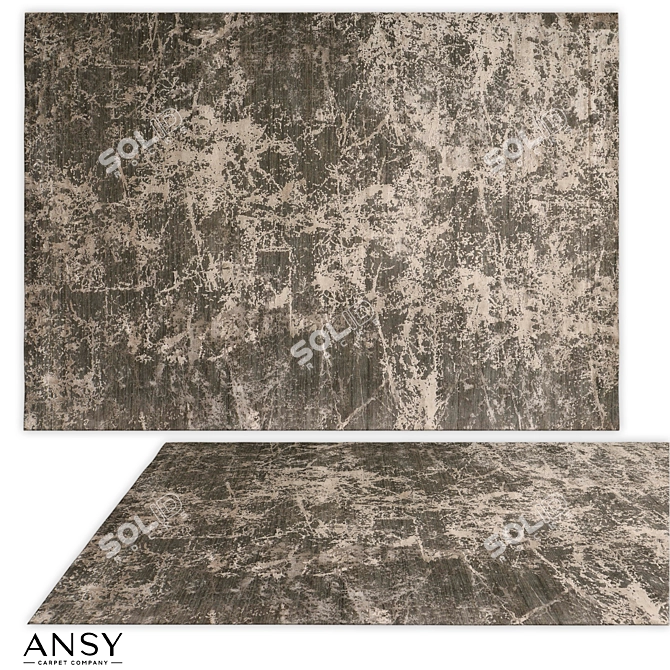 Handmade Aldo Modern Collection Rug 3D model image 1